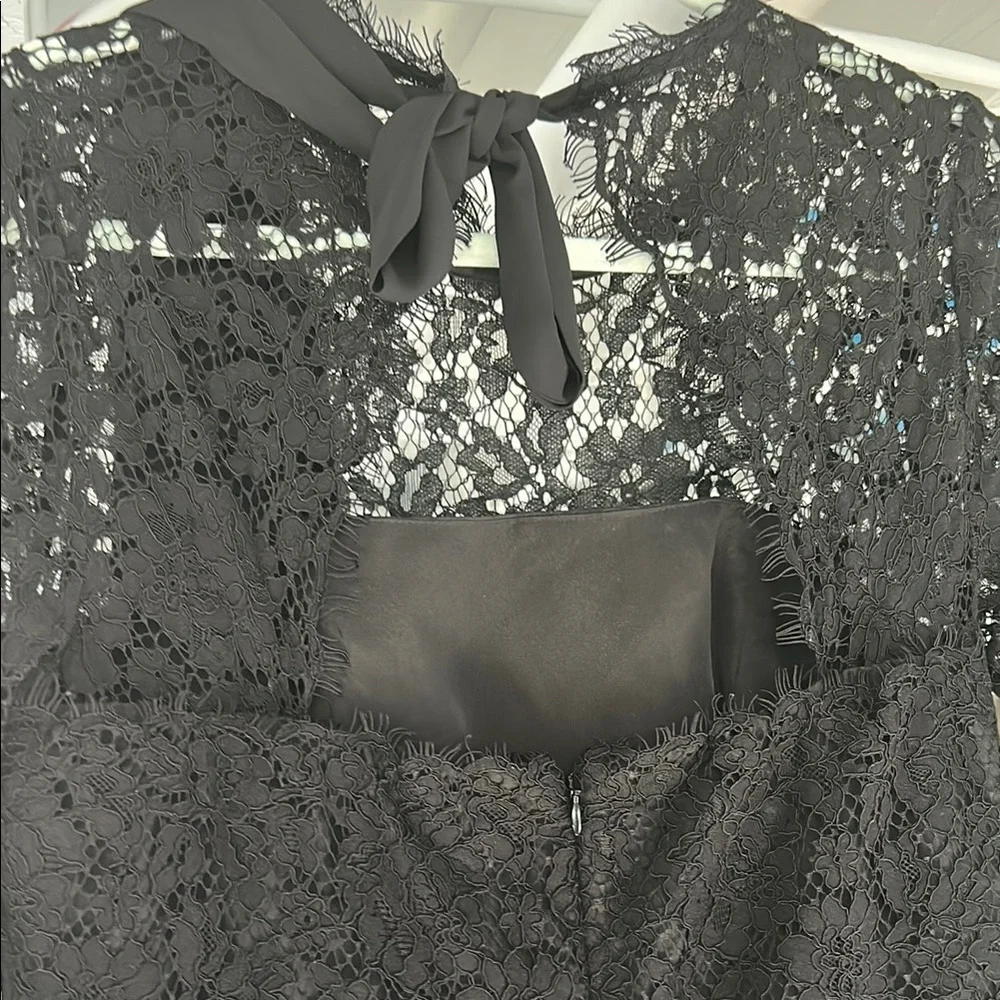 J. Crew Black Lace Long Sleeve Dress - Picture 5 of 7